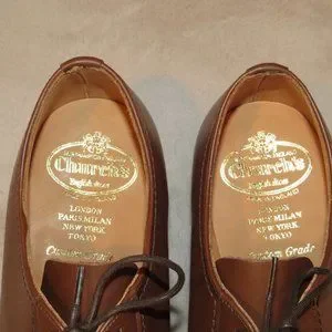 Church\'s Barkson Walnut Brown Calf Leather Derby Dress Shoe 8 F NWB Church main image 3